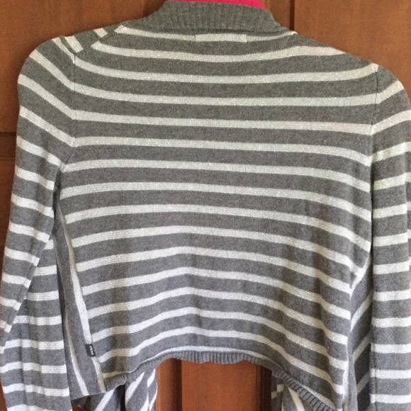 Girls DKNY size Large grey and silver sweater - Picture 2 of 3